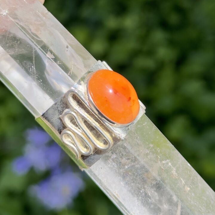 Misfit Minerals: Clear Quartz & Carnelian Wand