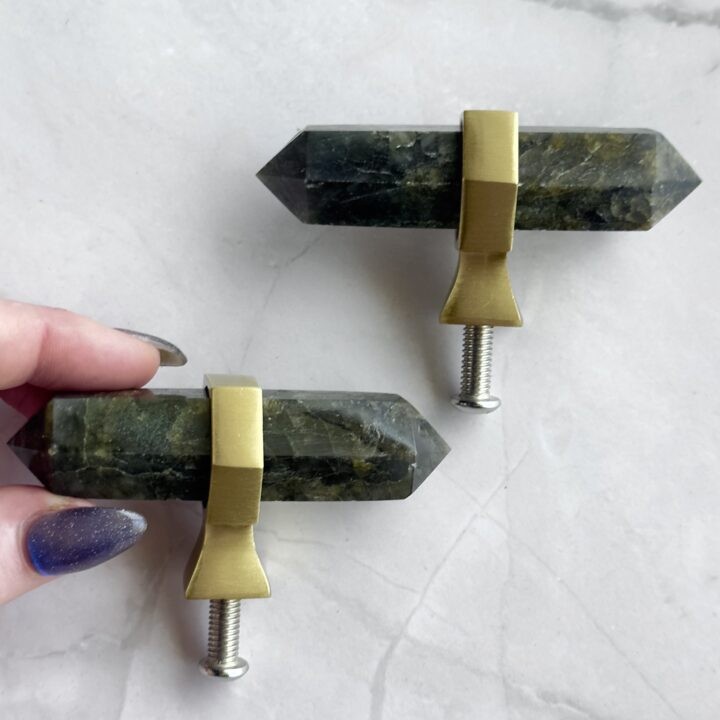 Misfit Minerals: Labradorite Drawer Pull