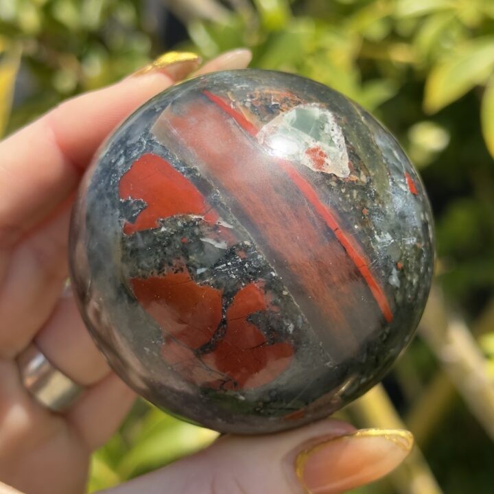 Misfit Minerals: African Bloodstone Sphere