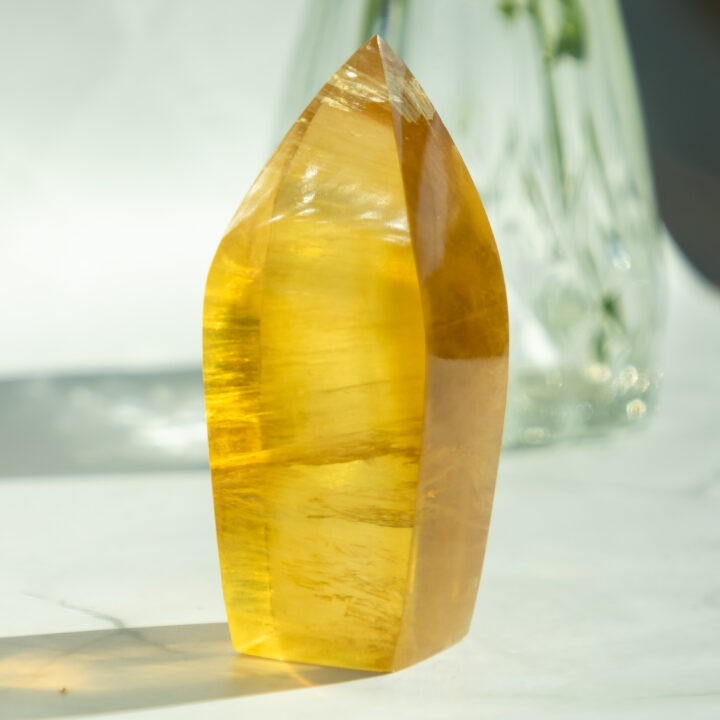 Yellow Fluorite Flame