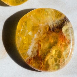 Yellow Fluorite Meditation Stone