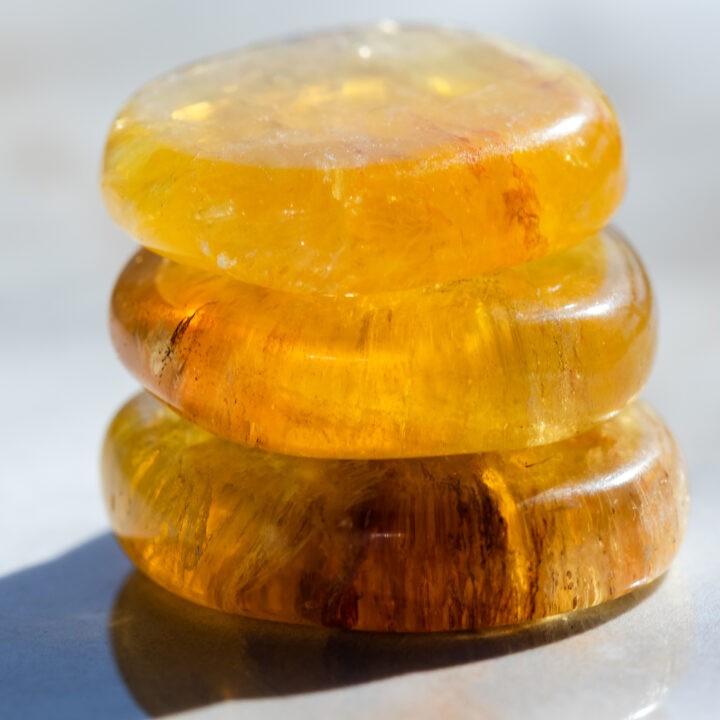 Yellow Fluorite Meditation Stone