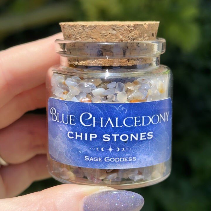 Blue Chalcedony Chip Stones