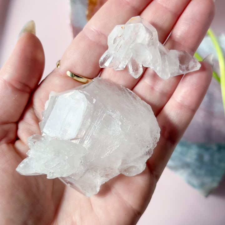 Natural Faden Quartz Cluster