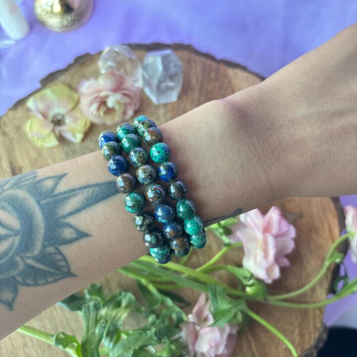 Azurite with Malachite Bracelet