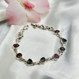 Multi-Colored Tourmaline Bracelet