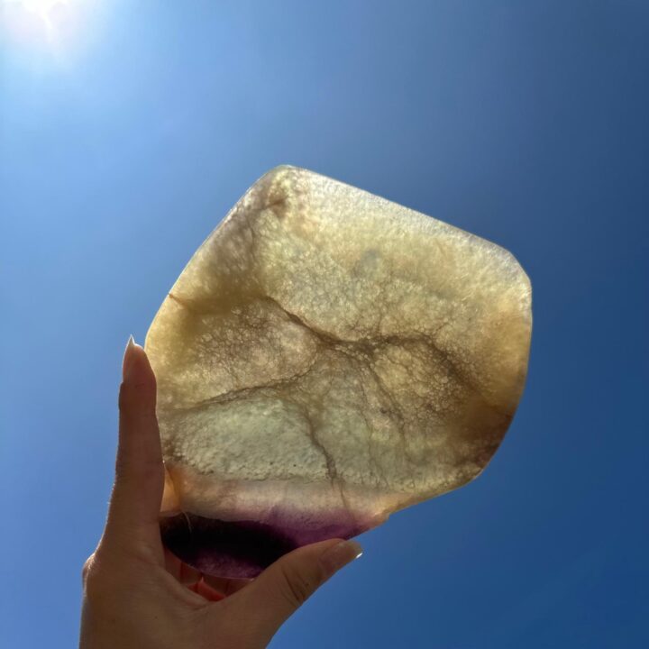 Rainbow Fluorite Charging Plate