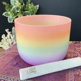 Rainbow Anniversary Heart Chakra Crystal Singing Bowl